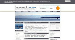 Desktop Screenshot of marktplatz.starnbergersee-info.de