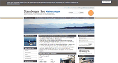 Desktop Screenshot of kleinanzeigen.starnbergersee-info.de